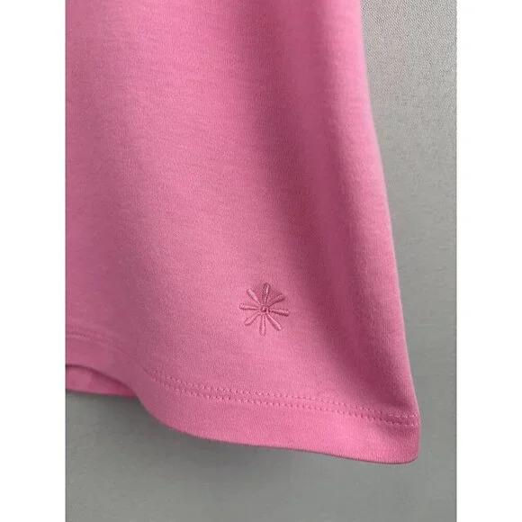 Isaac Mizrahi Live! Pink Sleeveless Tank Top Womens M Cotton Blend - Picture 3 of 6